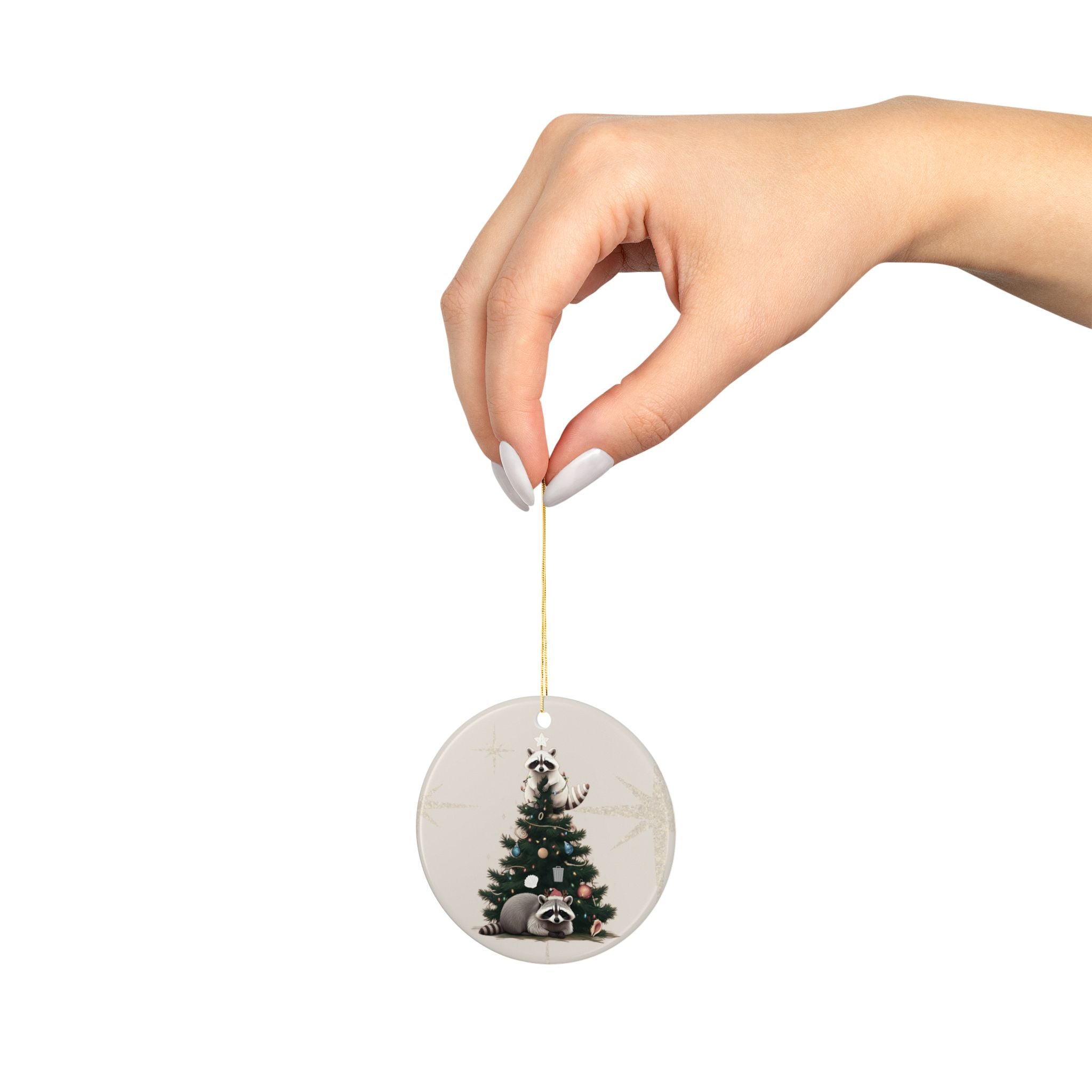 Holiday Mischief | Ceramic Ornament, (1pc)