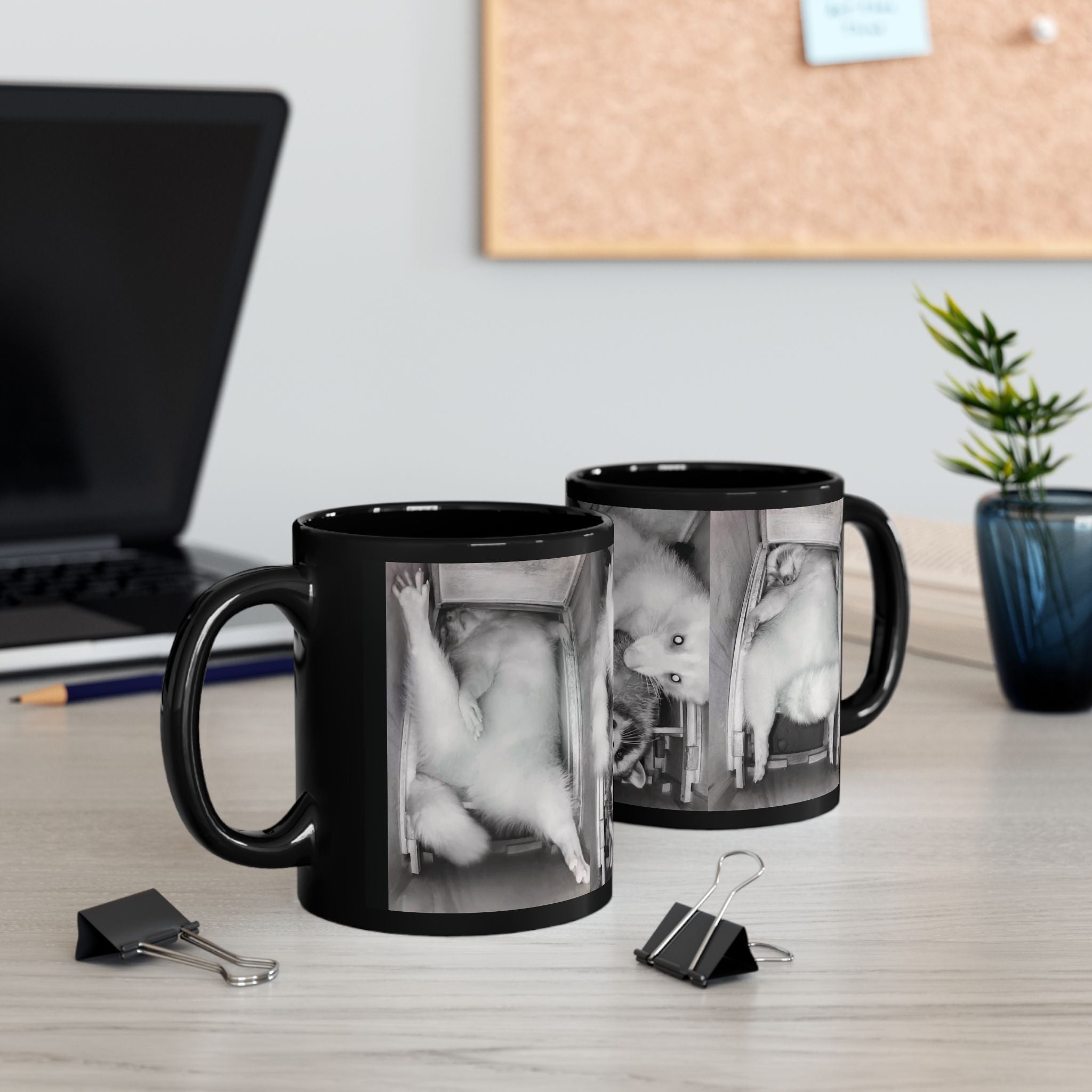 Cheeky Luna | Black 11oz Ceramic Coffee Cup