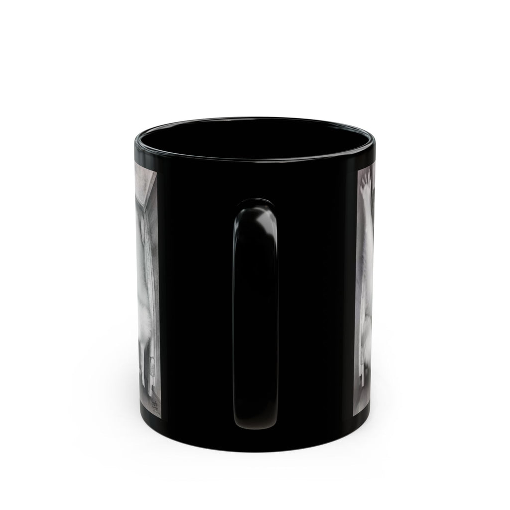 Cheeky Luna | Black 11oz Ceramic Coffee Cup
