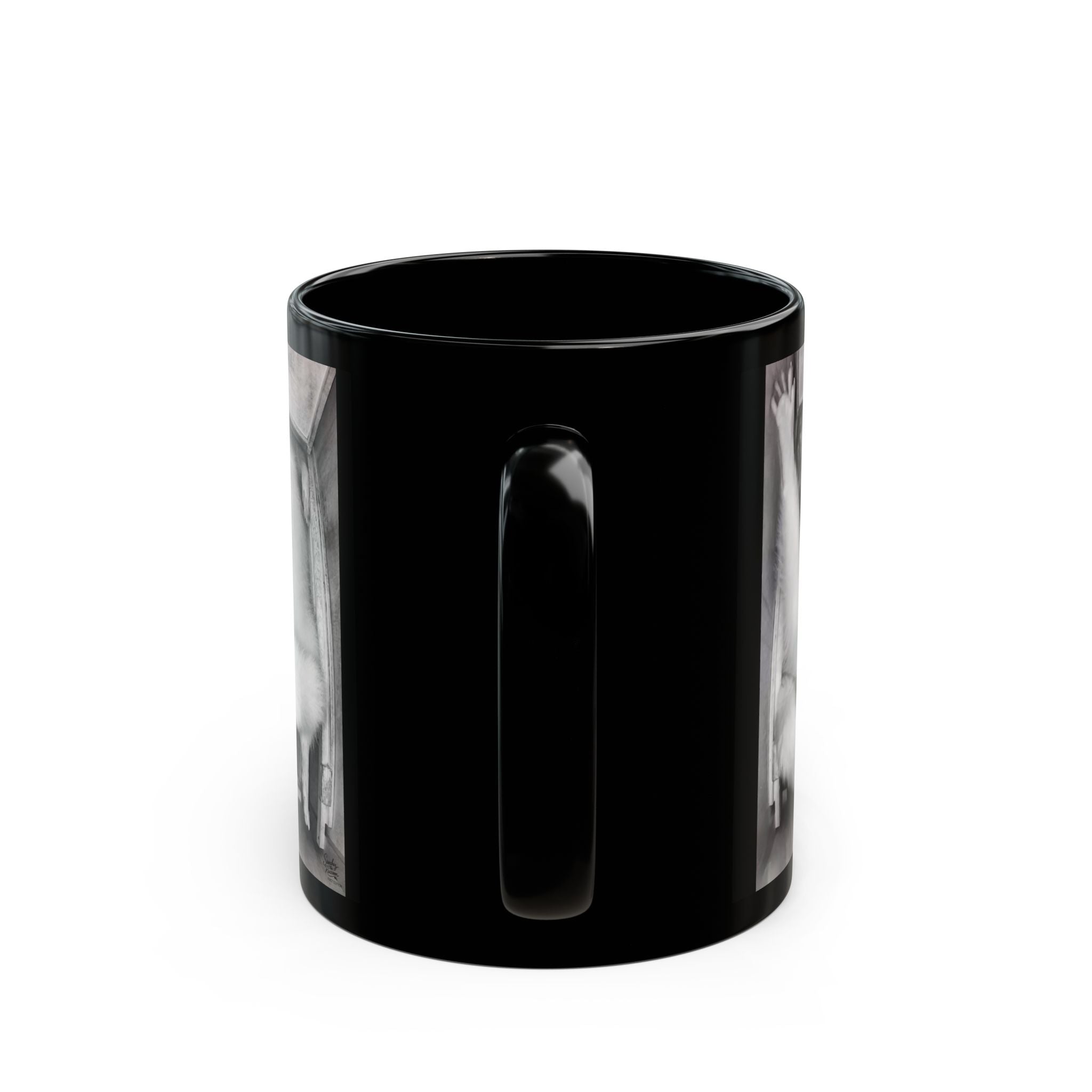 Cheeky Luna | Black 11oz Ceramic Coffee Cup