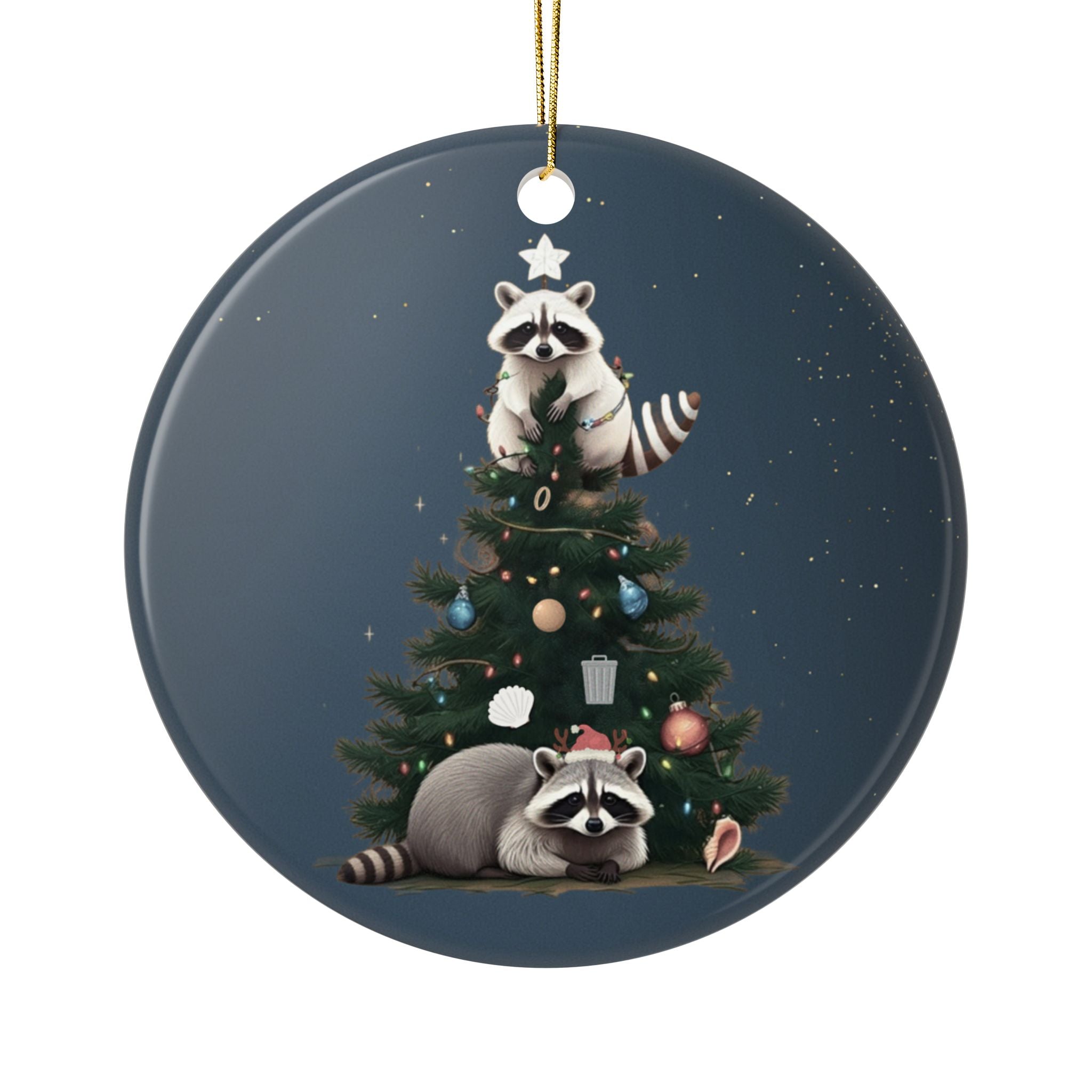 Holiday Mischief | Ceramic Ornament, (1pc)