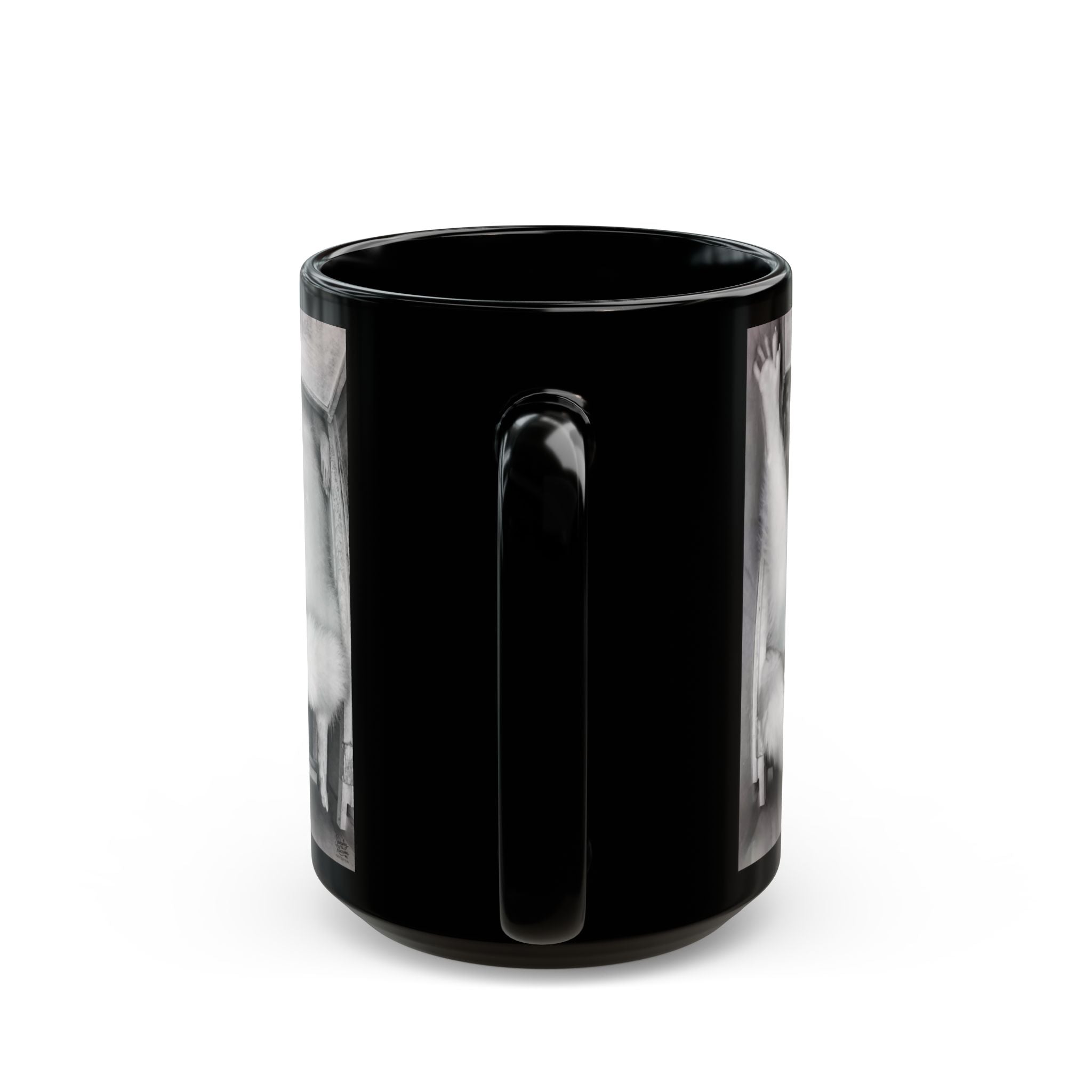 Cheeky Luna | Black 15oz Ceramic Coffee Cup
