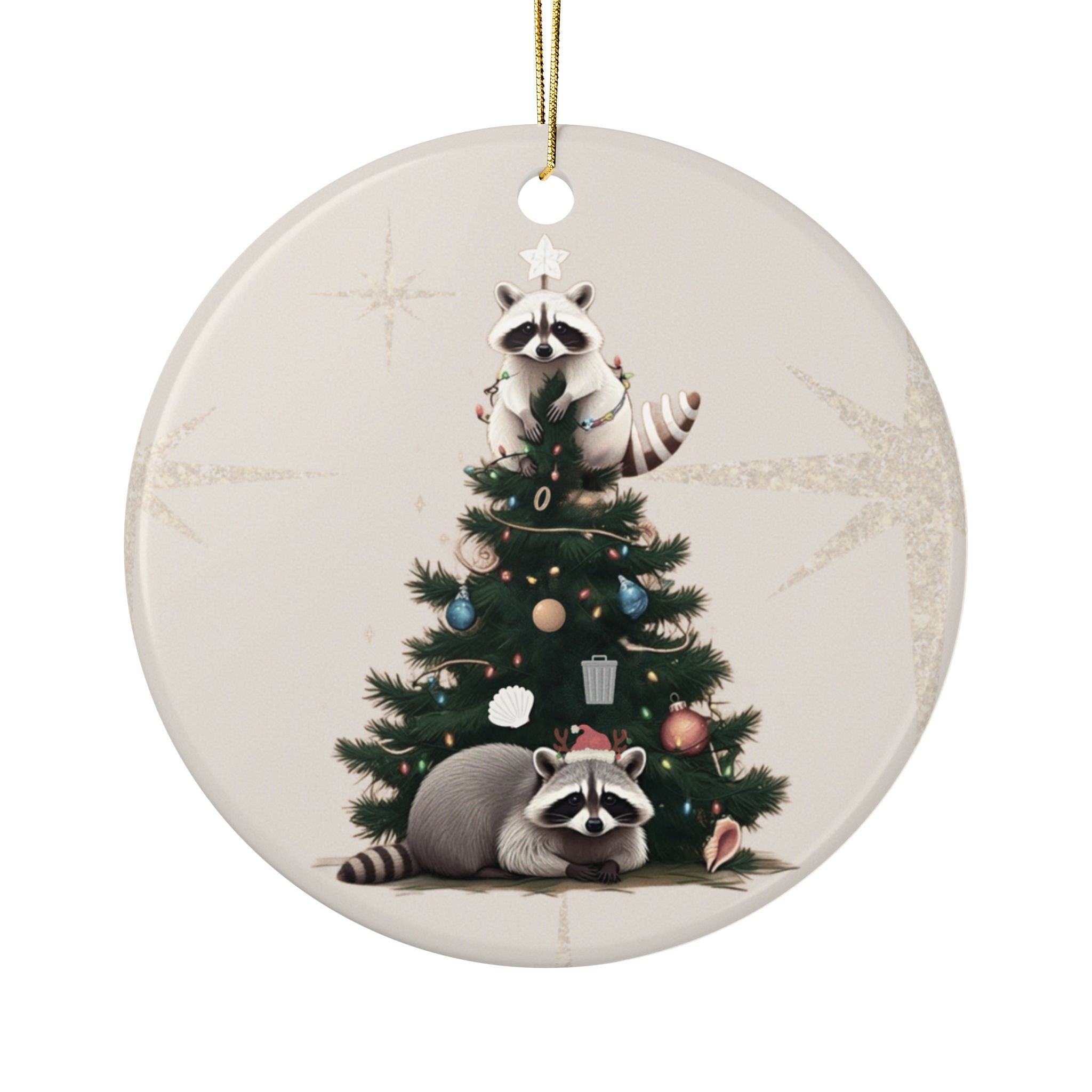 Holiday Mischief | Ceramic Ornament, (1pc)