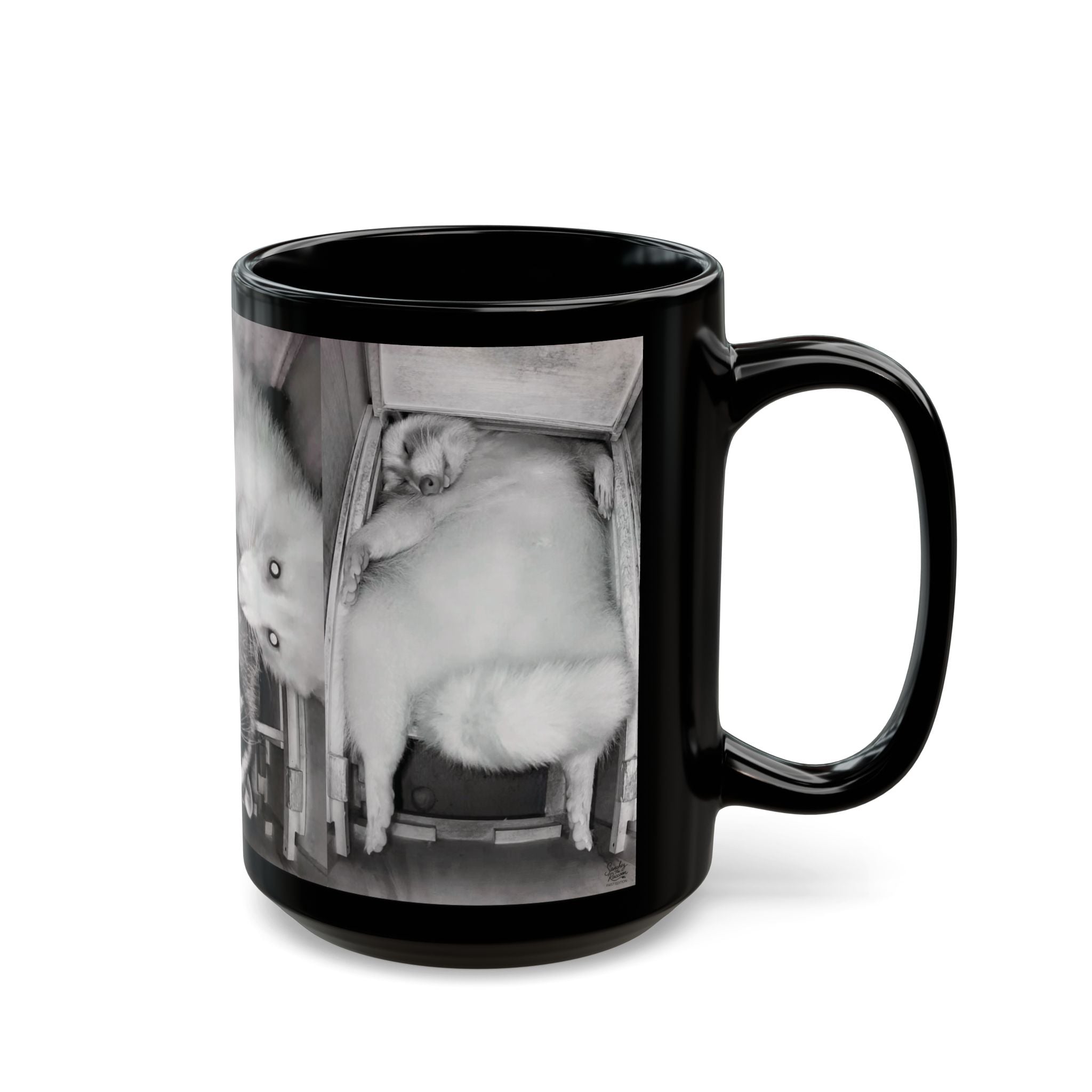Cheeky Luna | Black 15oz Ceramic Coffee Cup