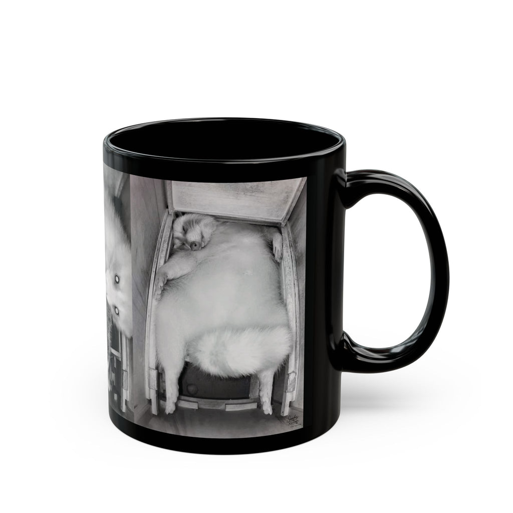 Cheeky Luna | Black 11oz Ceramic Coffee Cup