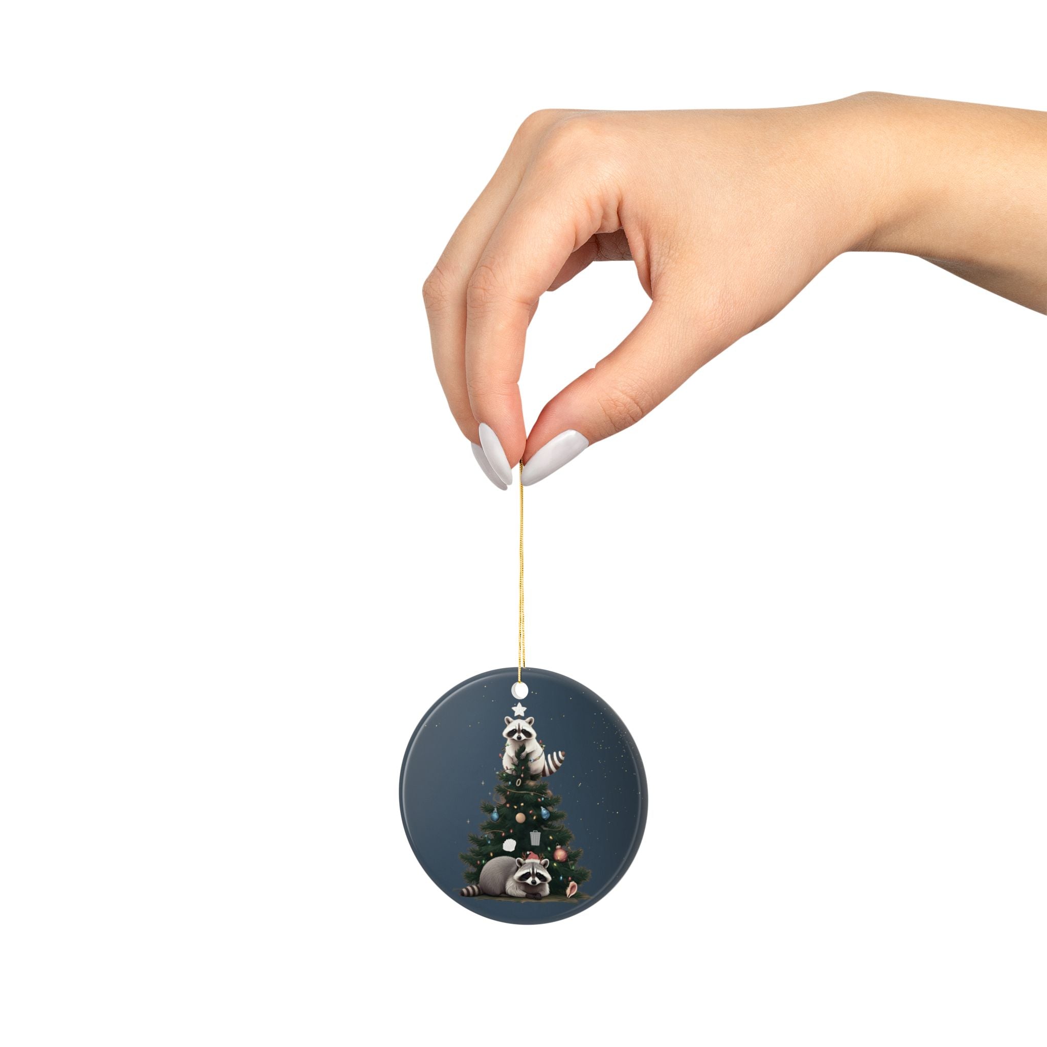 Holiday Mischief | Ceramic Ornament, (1pc)